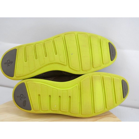 Cole Haan LunarGrand Wing Tip Gull Grey‎ Suede Volt Neon Yellow C11095 Mens 9.5 main image 6